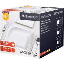 Ambition Monaco étkészlet 18 részes tányér és evőeszköz