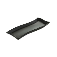 Ambition Salsa hullámos kínálótál 30x10 cm fekete konyhai eszköz