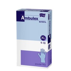 Ambulex Ambulex Nitril egyszerhasználatos kesztyű, púdermentes 100 db/doboz