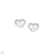 Amen ezüst szív fülbevaló - EHPBBZ