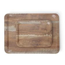 AmerBox Melamin felszolgáló tálca fa mintázattal, AmerBox, Fa, 240x340mm konyhai eszköz