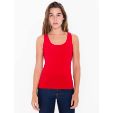 AMERICAN APPAREL AA8308 Női sztrecs pamut ujjatlan póló-trikó American Apparel, Red-2XL