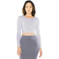 AMERICAN APPAREL AA8379 hosszú ujjú rövid Női top American Apparel, Heather Grey-L női póló
