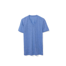 AMERICAN APPAREL AATR461 V-nyakú unisex tri-blend rövid ujjú póló American Apparel, Athletic Blue-S