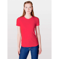 AMERICAN APPAREL Női póló American Apparel AA2102 Fine Jersey Rövid Ujjú póló -XL, Red