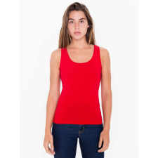 AMERICAN APPAREL Női ujjatlan póló AA8308 spandex trikó, Red-XL női trikó