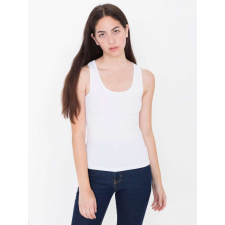 AMERICAN APPAREL Női ujjatlan póló AA8308 spandex trikó, White-2XL női trikó