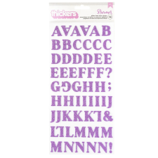 American Crafts Dreamer Matrica Glitter Foam Letter Thickers Alpha (1 csomag) matrica