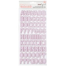 American Crafts Pebbles Cool Girl Matrica Thickers Alpha (1 csomag) matrica
