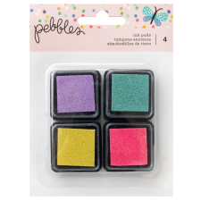 American Crafts Pebbles Cool Girl Tintapárna készlet Ink Pads (4 db) bélyegző