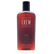 American Crew 3-In-1 teafaolajos sampon-balzsam-tusfürdő, 450 ml sampon