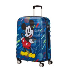 American Tourister by Samsonite American Tourister WAVEBREAKER Disney FUTURE POP MICKEY négykerekű közepes bőrönd 85670-9845 kézitáska és bőrönd