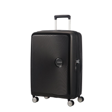 American Tourister SOUNDBOX fekete bővíthető négykerekű közepes bőrönd 32G*09*002 kézitáska és bőrönd
