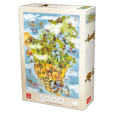 Amerika térképe puzzle 1000 darabos puzzle, kirakós