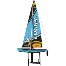 Amewi RC Segelyacht Focus III Racing távirányítós vitorlás hajó - Kék (26099) hajó