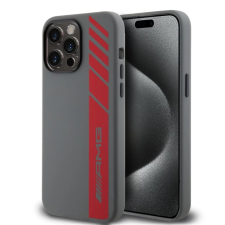 AMG Liquid Silicone Vertical Logo MagSafe tok iPhone 15 Pro Max készülékhez szürke tok és táska