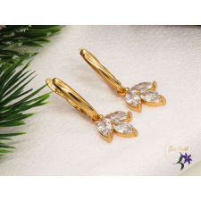  Amilla Gold Filled fehér csüngős fülbevaló-18K fülbevaló