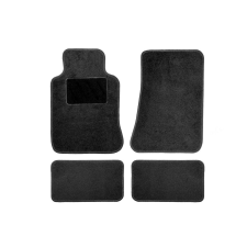 AMIO TEX-3 univerzális textil szőnyeg 4db - Fekete autószőnyeg