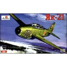  Amodel Yakovlev Yak-21 Soviet jet fighter 1:72 (AMO7247) makett