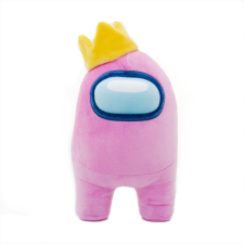  Among Us plüss figura 30 cm - rózsaszín, koronával plüssfigura