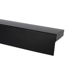 AMS AMS Karnis előlap (karnistakaró) - Fekete karnis, függönyrúd