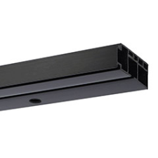 AMS AMS Műanyag mennyezeti függönysín (1 soros) fekete - 250 cm karnis, függönyrúd