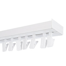 AMS AMS Műanyag mennyezeti függönysín szett (1 soros) csipesszel, fehér - 180 cm karnis, függönyrúd