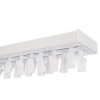 AMS AMS Műanyag mennyezeti függönysín szett (2 soros) csipesszel, fehér - 210 cm