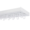 AMS AMS Műanyag mennyezeti függönysín szett (3 soros) akasztóval, fehér - 250 cm