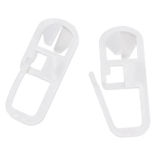 AMS AMS Műanyag mennyezeti függönysínhez - Kattintós akasztó (20 db) fehér karnis, függönyrúd