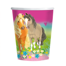 Amscan Europe GmbH Amscan papírpohár, 8db, 250ml, lovas, Pretty Pony (4) party kellék