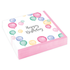 Amscan Europe GmbH Amscan szalvéta 25x25cm, 3-rétegű, 20db, lufis (4) party kellék