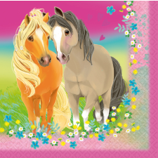 Amscan Europe GmbH Amscan szalvéta 33x33cm, 2-rétegű, 20db, lovas, Pretty Pony (4) party kellék