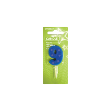 Amscan Europe GmbH Amscan számgyertya 9, 6cm, kék, pöttyös party kellék