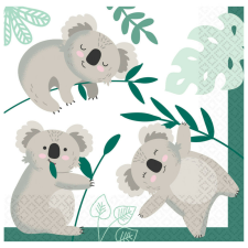 Amscan Koala szalvéta 16 db-os 33*33 cm papírárú, csomagoló és tárolóeszköz