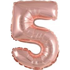 Amscan Rose Gold 5-ös Szám Fólia Lufi 46 cm (9909693) party kellék