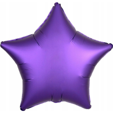 Amscan Silk Purple Csillag Fólia Lufi 48 cm (615305) party kellék