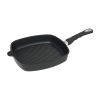 AMT Gastroguss négyzet alakú serpenyő, hossza: 280 mm, grillalappal