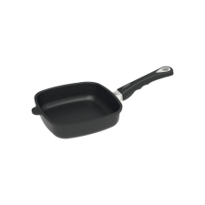 AMT Gastroguss négyzet alakú serpenyő, indukciós főzőlapra alkalmas, hossza: 200 mm edény