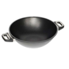  AMT Gastroguss the "World's Best Pan"  wok,  32 cm, 10 cm magas,  indukciós, 2 oldali fogantyúval