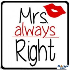 AN-PE 32 Kft Hűtőmágnes, Mrs always Right hűtőmágnes