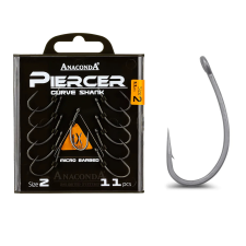 Anaconda Anaconda Piercer Curve Shank pontyozó - bojlis horog, #6, 11db horog