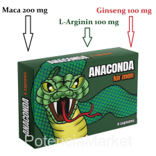  ANACONDA POTENCIANÖVELŐ KAPSZULA FÉRFIAKNAK - 4 DB potencianövelő