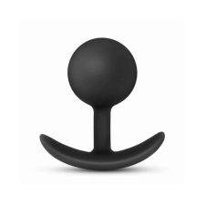 Anal Adventures Platinum Vibra Plug - anál dildó (fekete) műpénisz, dildó