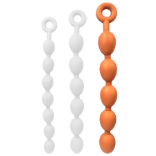 AnalMasterBalls Chapira golyók – prémium intim masszírozó narancsszínben anál