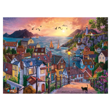 Anatolian puzzle - tengerparti város naplementében 1000 darabos puzzle, kirakós