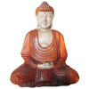 Ancient Kézműves Buddha Szobor-Ölbe Tett Kezek-30cm