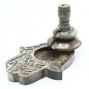 Ancient Közepes Mangófa "Folyékony Füst" Füstölőállvány - Hamsa