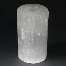 Ancient Szelenit Henger Mécsestartó - 15 cm mécsestartó