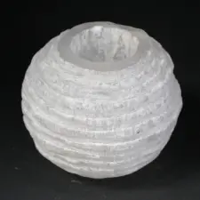 Ancient Szelenit Hógolyó Mécsestartó - 8 cm mécsestartó